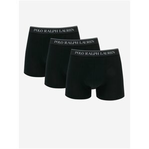 Sada tří pánských boxerek v černé barvě Ralph Lauren