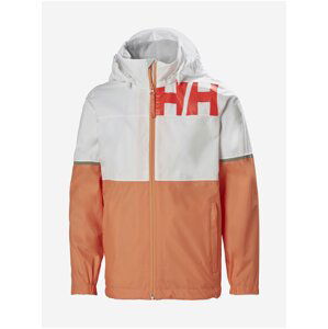 Bílo-meruňková holčičí lehká bunda HELLY HANSEN