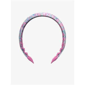 Modro-růžová holčičí vzorovaná čelenka invisibobble® Cotton Candy Dreams