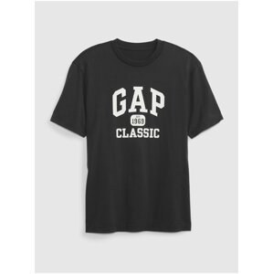 Černé pánské tričko logo GAP 1969 Classic organic