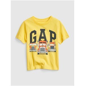 Žluté klučičí tričko s logem GAP