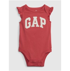 Červené dětské body GAP s volánky GAP baby