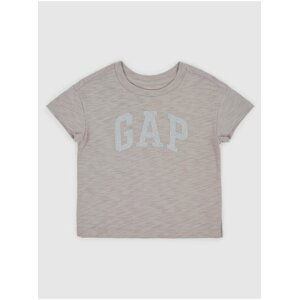 Béžové holčičí tričko logo GAP