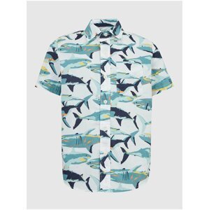 Modrá klučičí košile bavlněná GAP shark