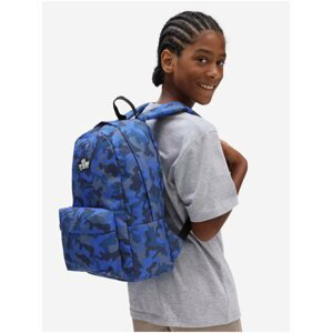 Modrý dětský vzorovaný batoh VANS