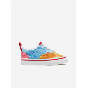 Oranžovo-modré dětské batikované tenisky VANS Tie Dye