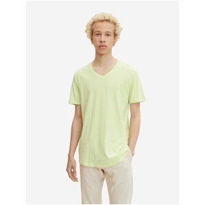 Světle zelené pánské basic tričko Tom Tailor Denim