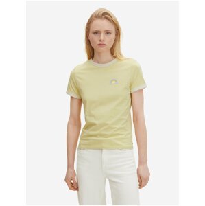 Světle žluté dámské tričko Tom Tailor Denim