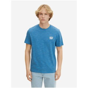 Modré pánské žíhané tričko Tom Tailor