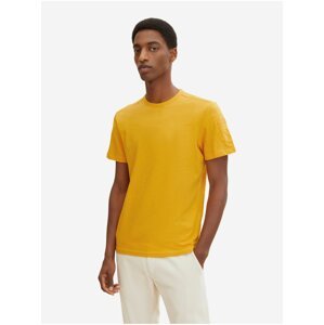 Žluté pánské basic tričko s kapsou Tom Tailor