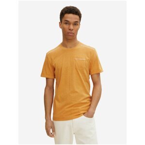 Oranžové pánské žíhané tričko s kapsou Tom Tailor