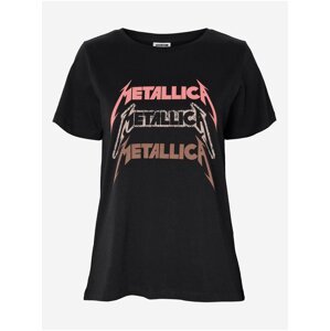 Černé tričko Noisy May Nate Metallica
