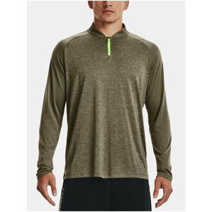 Tričko Under Armour UA Tech 2.0 Novelty 1/4 Zip - zelená