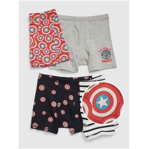 Barevné dětské organic boxerky GAP Marvel, 4ks