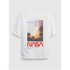 Bílé klučičí tričko NASA GAP
