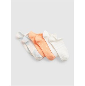 Barevné dětské nízké ponožky GAP, 3 páry