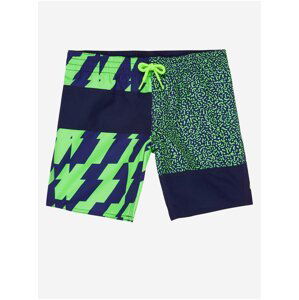 Modro-zelené klučičí vzorované plavky O'Neill PB QONCRETE SHORTS