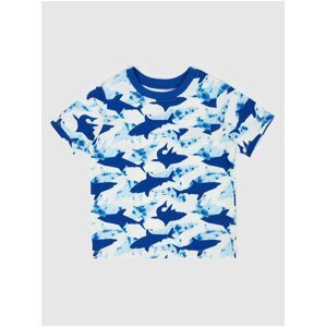 Modré klučičí tričko se žraloky GAP