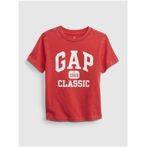 Červené klučičí tričko organic GAP 1969 Classic GAP