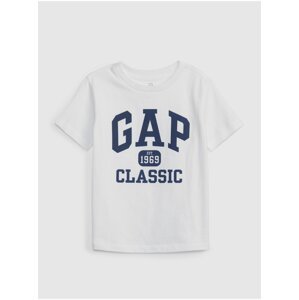 Bílé klučičí tričko organic GAP 1969 Classic GAP