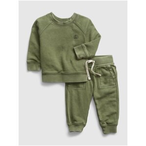 Zelený baby outfit set mikina a tepláky GAP