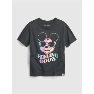 Černé klučičí tričko GAP & Disney Mickey GAP