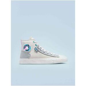 Šedo-bílé pánské kotníkové tenisky Converse Chuck Taylor Alt Star