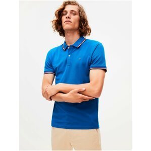 Modré polo tričko z bavlny Supima® Celio Necetwo