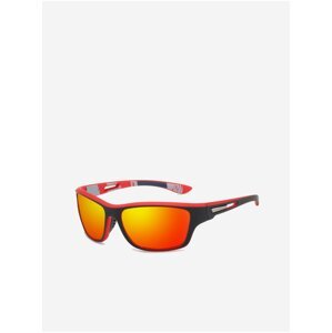 Červeno-černé sportovní polarizační sluneční brýle VeyRey Gustav