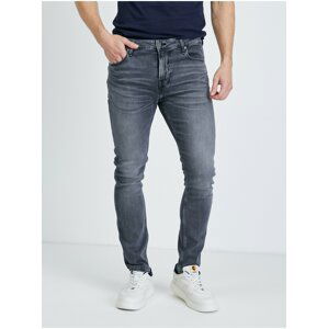 Šedé pánské skinny fit džíny Guess Chris