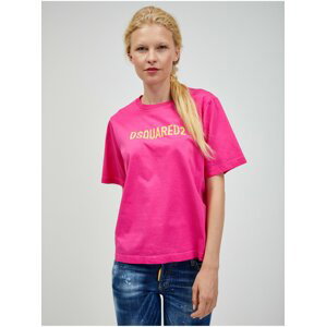 Růžové dámské tričko DSQUARED2