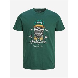 Zelené pánské tričko Jack & Jones Captain