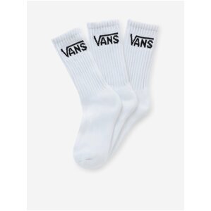 Sada tří párů dětských ponožek v bílé barvě VANS