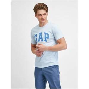 Světle modré pánské tričko s logem GAP