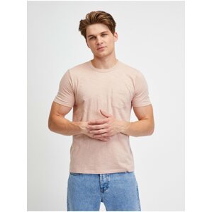 Světle růžové pánské tričko s kapsičkou GAP