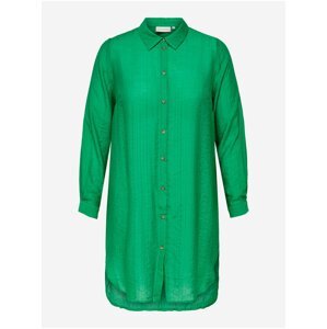 Zelené košilové šaty ONLY CARMAKOMA Vanda
