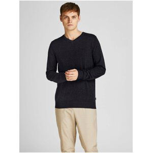 Černý basic svetr Jack & Jones Emil