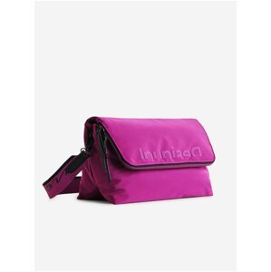 Tmavě růžová dámská crossbody kabelka Desigual Logout Venecia Maxi