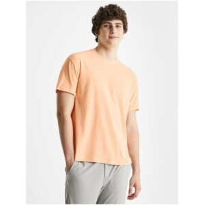 Oranžové pánské tričko Celio Cecola