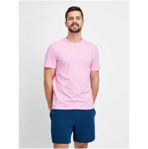 Růžové pánské basic tričko GAP
