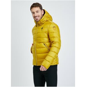 Žlutá pánská zimní péřová bunda Blauer Giubbini