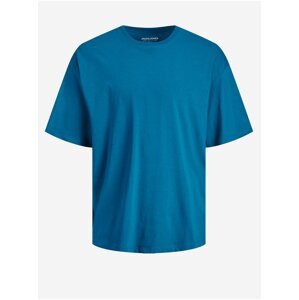 Modré basic tričko Jack & Jones