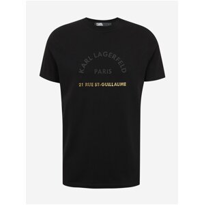 Černé pánské tričko KARL LAGERFELD