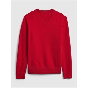 Červený klučičí svetr z organické bavlny GAP
