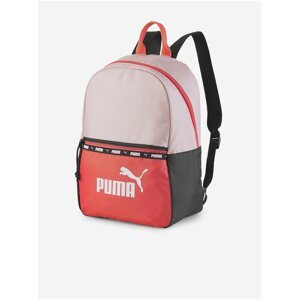 Červeno-růžový dámský batoh Puma
