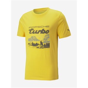 Žluté pánské tričko Puma Porsche