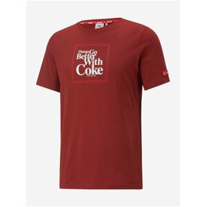 Červené pánské tričko Puma x COCA COLA