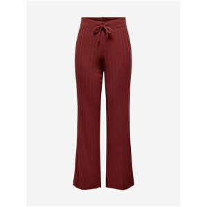 Červené široké kalhoty ONLY Tessa