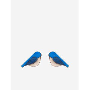 Dřevěné náušnice BeWooden Blue Bird Earrings