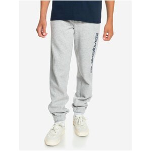 Světle šedé klučičí žíhané tepláky Quiksilver Trackpant